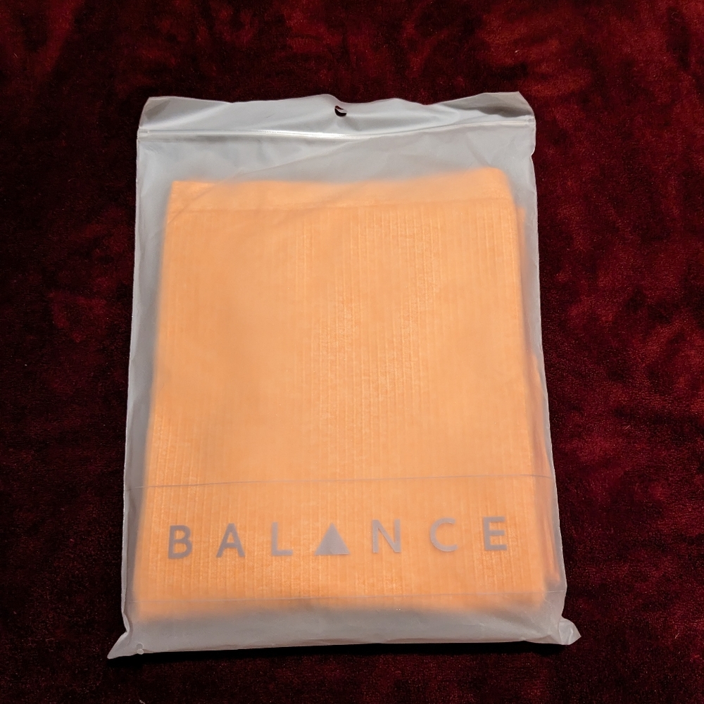 🧡 Balance Athletica Glow Heather Seamless Linear Midi Dress Size Small NEW